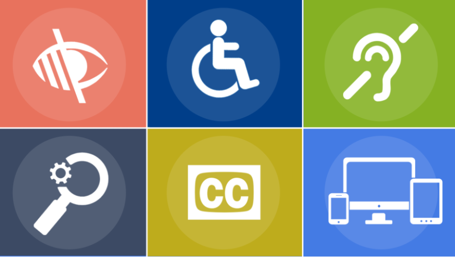 image of accessibility related icons