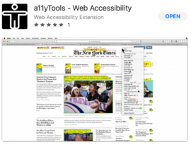 A11yTools is a Safari extension for macOS
